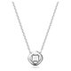 Swarovski Angelic ezüst színű nyaklánc sötétkék négyzet alakú kristállyal 5662142