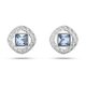 Swarovski Angelic ezüst színű bedugós fülbevaló kék kristállyal 5662143