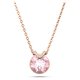 Swarovski Bella V medál rozé színű nyaklánc rózsaszín kristállyal 5662088