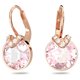 Swarovski Bella V csepp alakú rozé színű fülbevaló rózsaszín kristállyal 5662114