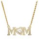 Swarovski Anyák napi arany színű MOM nyaklánc kristállyal 5649933