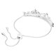 Swarovski Lilia ezüst színű állítható kék pillangós karkötő 5662184