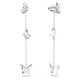 Swarovski Lilia ezüst színű függő fülbevaló kék pillangóval 5662182