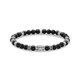 Thomas Sabo Ónix ezüst gumis karkötő 