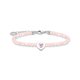 Thomas Sabo Rózsaszín szív rózsakvarc ezüst karkötő tűzzománccal A2092-035-9-L19V