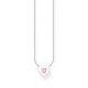 Thomas Sabo Rózsaszín szív ezüst nyaklánc tűzzománccal KE2184-041-9-L45V