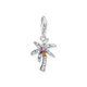 Thomas Sabo Pálmafa színes cirkóniával ezüst charm 1932-342-7