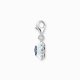 Thomas Sabo Kék virág tűzzománc ezüst charm 1916-496-1