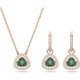 Swarovski Millenia rozé színű ékszer szett zöld kristállyal 5639758