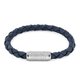 Tommy Hilfiger Kék fonott bőr karkötő TH monogrammos mágneskapoccsal 2790480