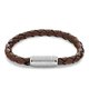 Tommy Hilfiger Barna fonott bőr karkötő TH monogrammos mágneskapoccsal 2790482