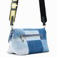 Desigual Smiley denim patch venecia kék táska 23SAXD02