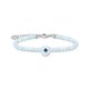Thomas Sabo Kék jáde karkötő tűzzománc virággal A2094-496-1-L19V