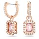 Swarovski Millenia rozé színű fülbevaló rózsaszín központi kristállyal 5649474