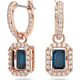 Swarovski Millenia rozé színű fülbevaló kék központi kristállyal 5639752