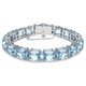 Swarovski Millenia ezüst színű karkötő kék kristállyal 5614924