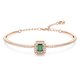 Swarovski Millenia rozé színű karperec zöld központi kristállyal 5650071