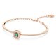 Swarovski Millenia rozé színű karperec zöld központi kristállyal 5650071