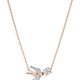 Swarovski Rozé színű nyaklánc repülő fecske medállal fehér kristállyal 5541898