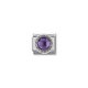 Nomination Lila kő ezüst foglalatban charm 330601-001