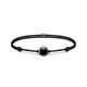 Thomas Sabo Állítható fekete textil karkötő matt obszidián gyönggyel A2101-172-11-L22V