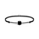 Thomas Sabo  Állítható fekete textil karkötő obszidián gyönggyel A2102-172-11-L22V