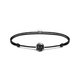 Thomas Sabo Állítható fekete textil karkötő fazettált obszidián gyönggyel A2103-172-11-L22V