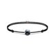 Thomas Sabo  Állítható fekete textil karkötő fazettált hematit gyönggyel A2104-173-5-L22V