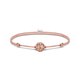 Thomas Sabo Állítható drapp textil karkötő rozé arabeszk gyönggyel A2126-597-40-L22V