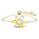 Swarovski Gema arany színű karkötő virág metszésű kristállyal 5652820