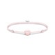 Thomas Sabo Állítható rózsaszín textil karkötő rózsakvarc gyönggyel A2113-813-9-L22V