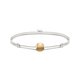 Thomas Sabo Állítható fehér textil karkötő achát gyönggyel A2121-130-16-L22V