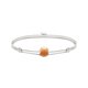 Thomas Sabo Állítható fehér textil karkötő narancs aventurin gyönggyel A2120-010-10-L22V