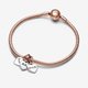 Pandora ékszer Három generáció kéttónusú tripla függő charm 782648C00