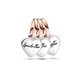 Pandora ékszer Három generáció kéttónusú tripla függő charm 782648C00