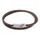 Tommy Hilfiger  Dupla barna fonott bőr férfi karkötő mágneskapoccsal 2790468