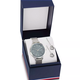 Tommy Hilfiger Kék számlapos női óra és fülbevaló szett 2770157