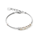 Coeur de Lion Aszimmetrikus ezüst színű karkötő tenyésztett gyönggyel 1102/30-1417