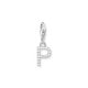 Thomas Sabo  P betű ezüst charm cirkóniával 1953-051-14