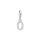 Thomas Sabo  O betű ezüst charm cirkóniával 1952-051-14