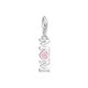Thomas Sabo Mom felirat ezüst charm rózsaszín tűzzománccal 2001-007-9