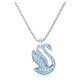 Swarovski Iconic kék hattyús ezüst színű nyaklánc 5660594