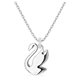 Swarovski Iconic kék hattyús ezüst színű nyaklánc 5660594