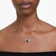 Swarovski Mesmera ezüst színű nyaklánc zöld kristállyal 5668278