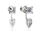 Swarovski Mesmera ezüst színű fülbevaló kék és áttetsző kristállyal 5665767