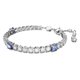 Swarovski Matrix tenisz karkötő kék és áttetsző kristállyal 5666426
