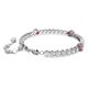 Swarovski Matrix tensiz karkötő rózsaszín és áttetsző kristállyal 5666421