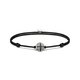 Thomas Sabo Állítható fekete textil karkötő keresztes gyönggyel A2111-889-11-L22V