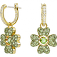 Swarovski Idyllia arany színű függő lóhere fülbevaló 5670664