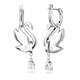 Swarovski Iconic kék hattyús ezüst színű függő fülbevaló 5660593